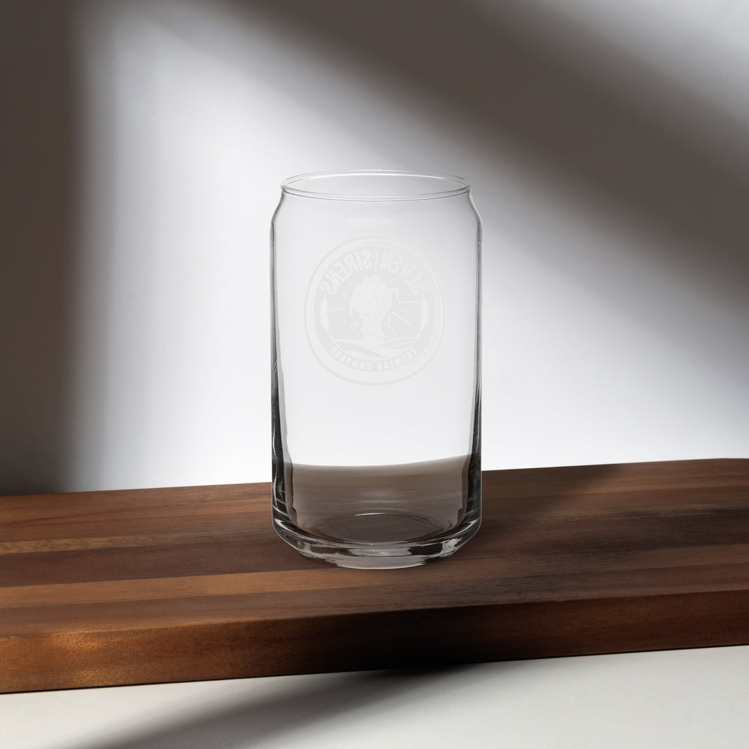 Can-shaped glass Classic Logo - Black