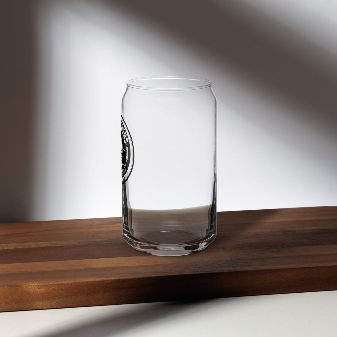 Can-shaped glass Classic Logo - Black