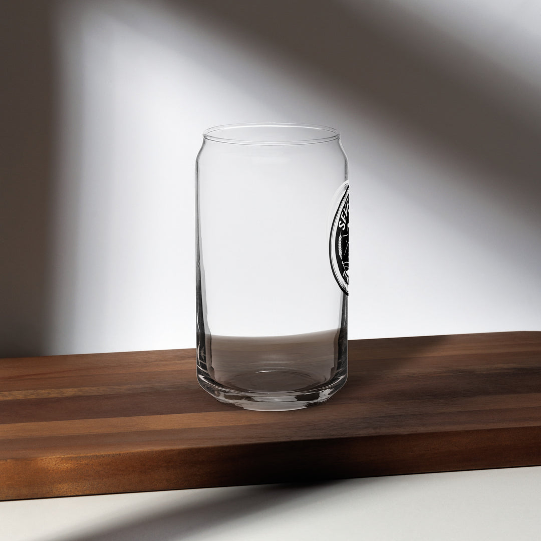 Can-shaped glass Classic Logo - Black